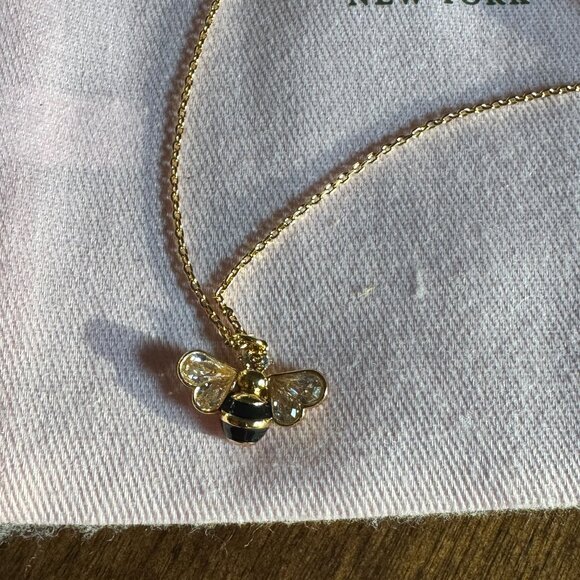 Kate Spade New York All ABuzz Bumble Bee Stone Necklace Mini Pendant SOLD OUT - Picture 4 of 6